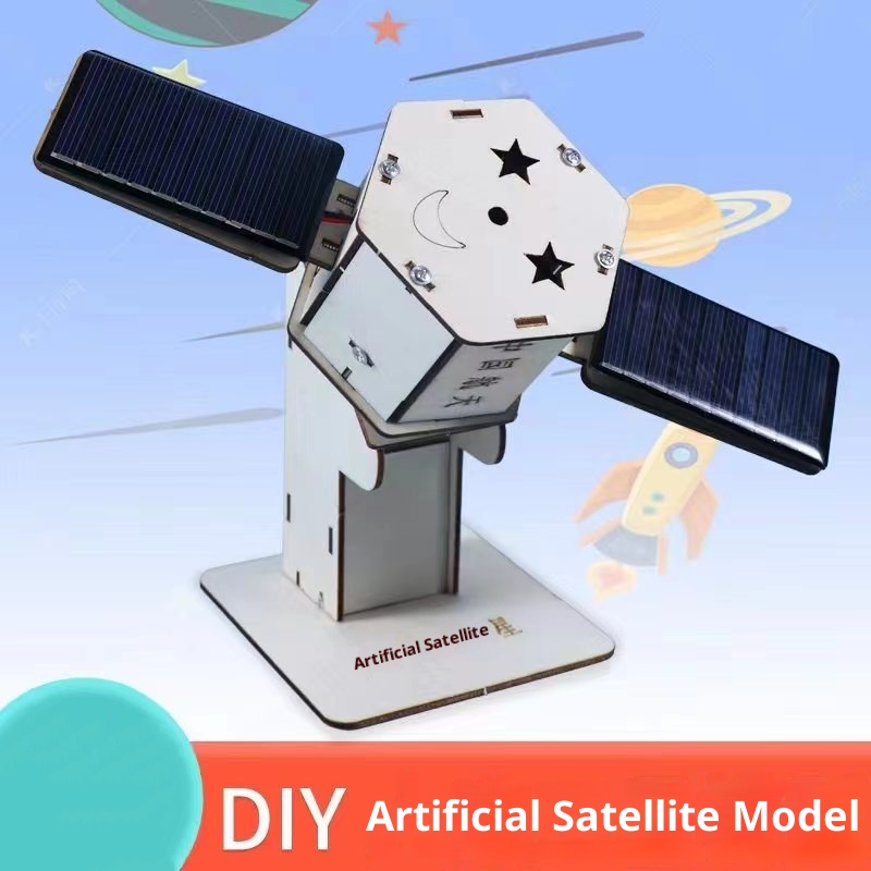 Science Toys Diy - Kit di Assemblaggio Fai-da-Te di Satellite