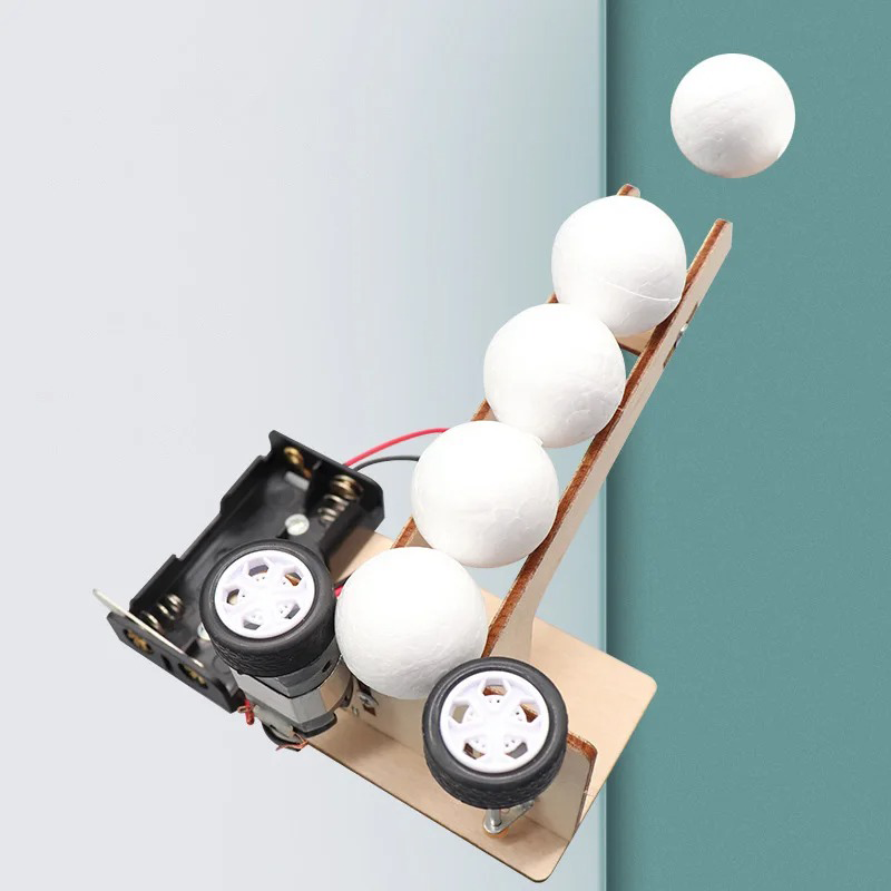 Science Project Diy - Kit Macchina Lanciapalle Elettrica, Giocattoli Scientifici