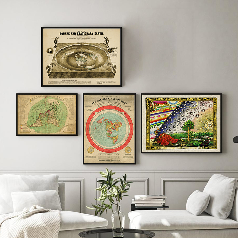Star Map Poster - Nuova mappa del mondo standard Stampa