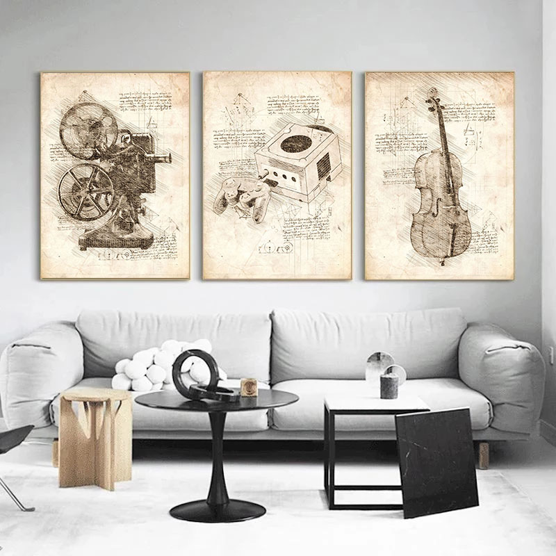 Vintage Abstract Da Vinci ispi - Star Map Poster recensione e prezzo
