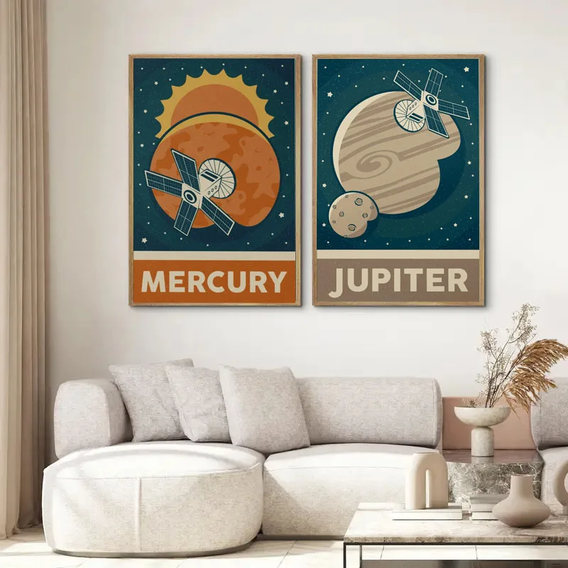 1pc Retro Sistema Solare Piane - Star Map Poster recensione e prezzo